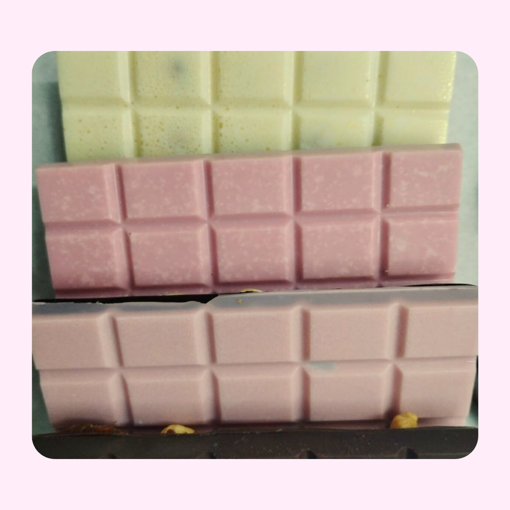 Barras de chocolate con frutos secos